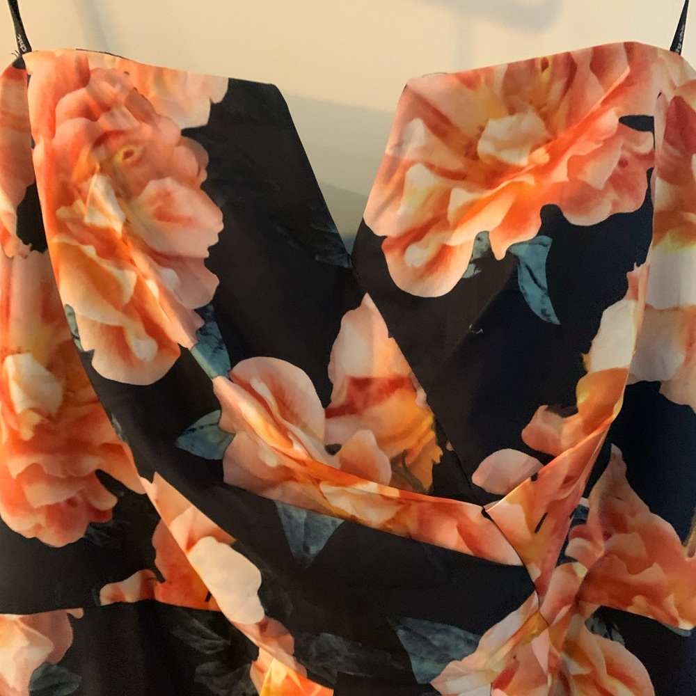 COPY - City Chic floral strapless cocktail size 18W